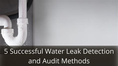 5 Successful Water Leak Detection and Audit Methods - Blogs