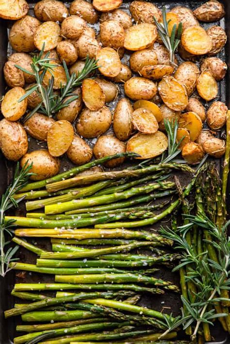 Roasted Potatoes and Asparagus - Food Faith Fitness