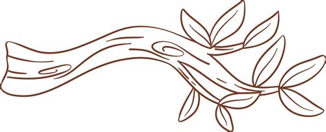 Tree branch outline 35174365 PNG