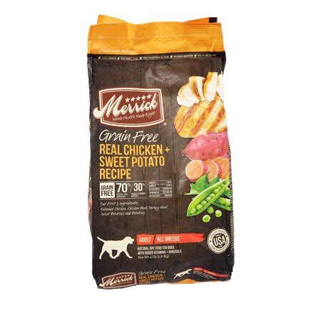 Merrick Grain-Free Real Chicken + Sweet Potato Recipe Dry Dog Food, 4 ...