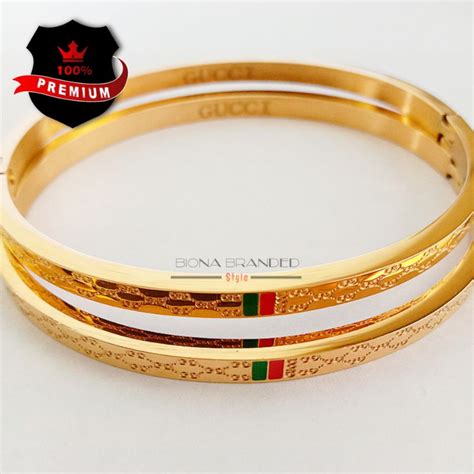 Jual GELANG TANGAN TITANIUM GUCCI WANITA, GELANG TANGAN WANITA TERBARU ...