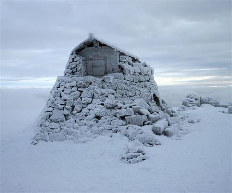 The summit shelter on Ben Nevis in Winter | Ben nevis, Scottish ...