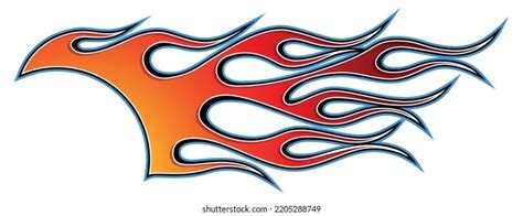 Racing Car Sticker Tribal Flame Car Stock Vector (Royalty Free ...