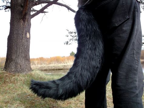 Furry Wolf Costume Tail XL 36" - AnthroWear