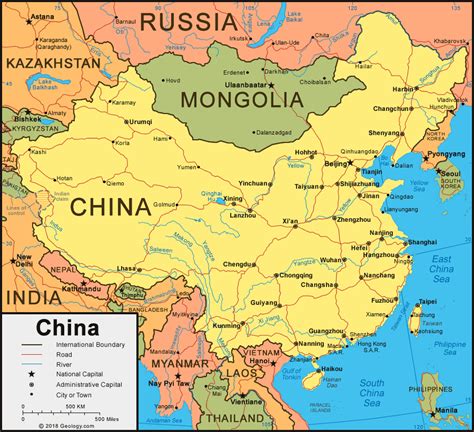 Modern Map Of China - Pooh Ulrika