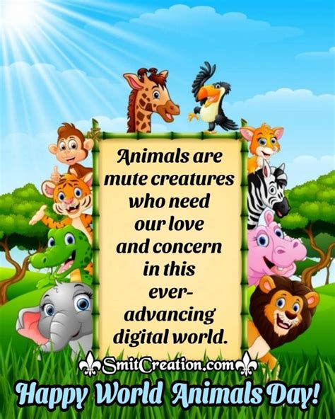 Happy World Animal Day Quotes - SmitCreation.com