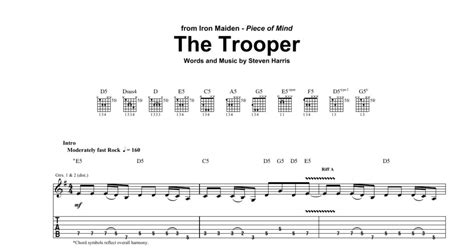 The Trooper (Guitar Tab) - Print Sheet Music Now