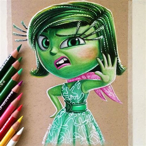 Disgust Drawing - Inside Out Fan Art by LethalChris on DeviantArt