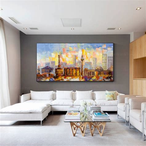 Berlin Skyline Artberlin Canvas Artberlin Wall Artcityscape - Etsy