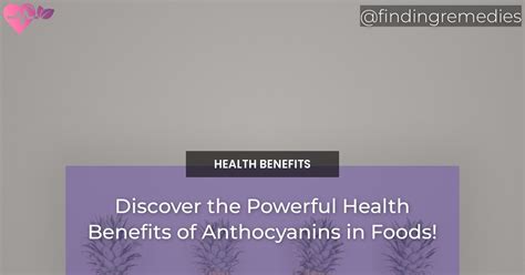 Discover the Powerful Health Benefits of Anthocyanins in Foods ...