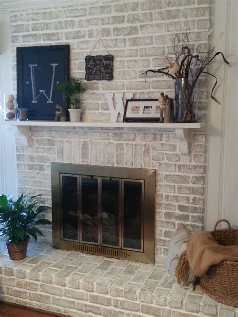 White Brick Gas Fireplace at Dana Engle blog