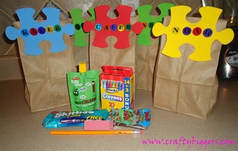 Crafty Biggers: Back to School Party - Treat Bags