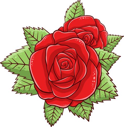 Rose Outline Clipart