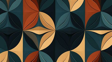 geometric floral abstract style wallpaper, minimalism, AI generated ...