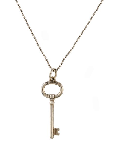 Tiffany & Co. Key Pendant Necklace - Sterling Silver Pendant Necklace ...