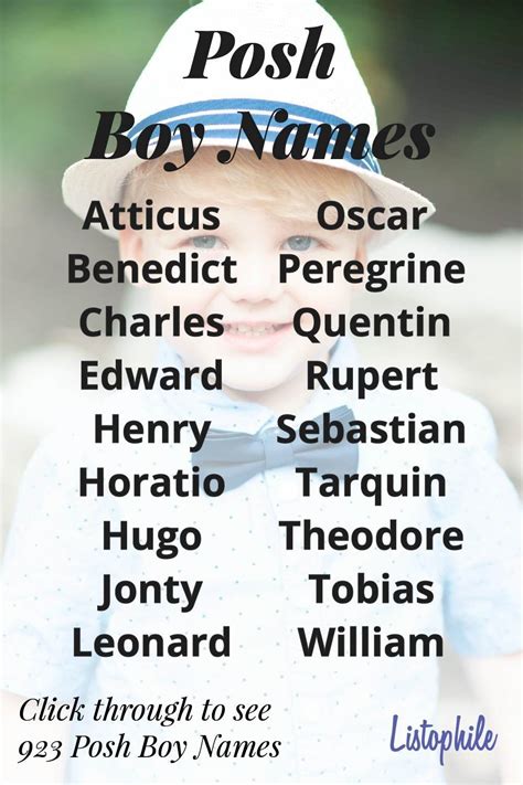 Posh boy names – Artofit