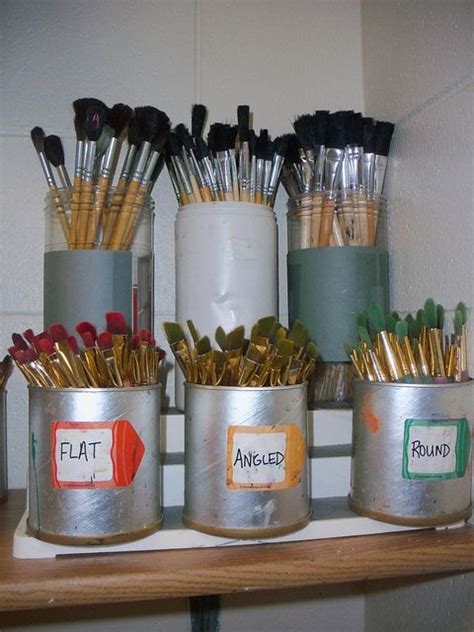 artist paint brush storage ideas - Far-Fetched Log-Book Pictures Library