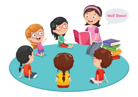 Best Preschool Teacher Illustrations, Royalty-Free Vector Graphics ...