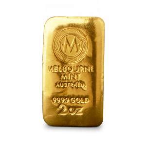 2oz Melbourne Mint Gold Cast Bar - Melbourne Mint