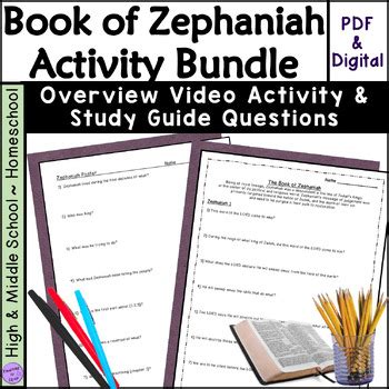 Zephaniah Bible Study Activities BUNDLE by Teaching to Equip | TPT