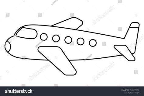 Aeroplane Drawing Outline