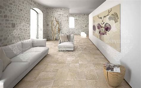 Travertine Stone Tile Flooring - Marvelous Stone