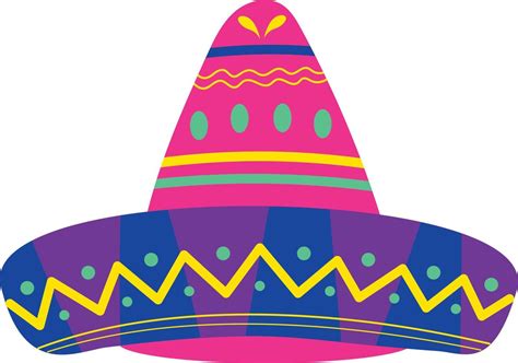 Sombrero hat element 22012312 Vector Art at Vecteezy