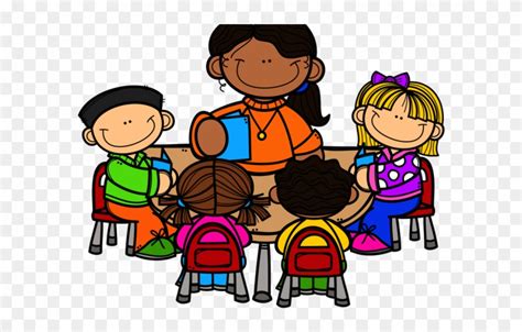 Group Of Teachers Clipart - Teacher Working With Students Clipart - Png ...