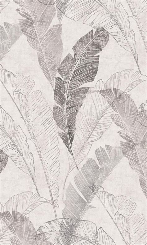 Grey Illustrated Feathers Wallpaper R6753 | Wallpaper designs for walls ...