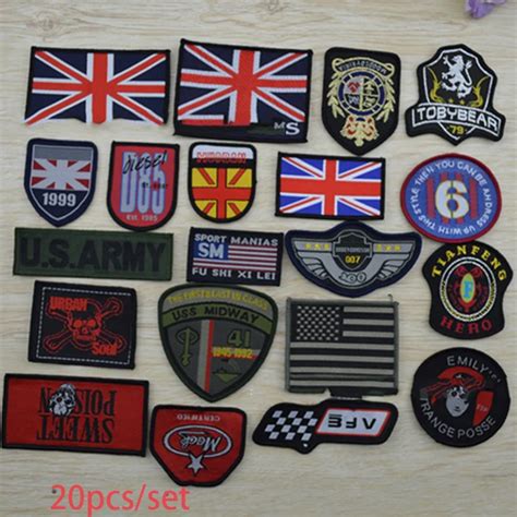 Wholesale 10pcs Clothes Patches Fabric Sew On Twill Weaving Mark ...