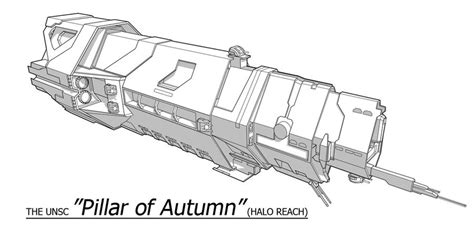 UNSC Ship - Pillar of Autumn by Obhan on DeviantArt