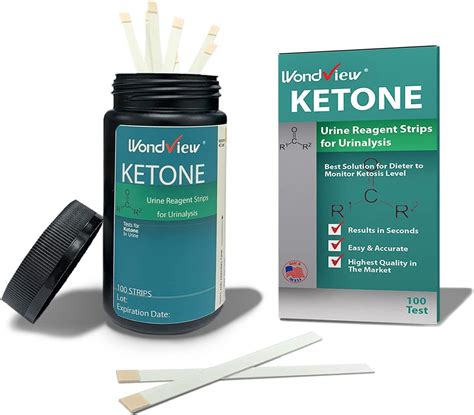 Wondview Ketone Test Strips - 100 Urinalysis Tester Strips for Testing ...