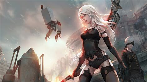 2b Nier HD Art Wallpaper,HD Games Wallpapers,4k Wallpapers,Images ...