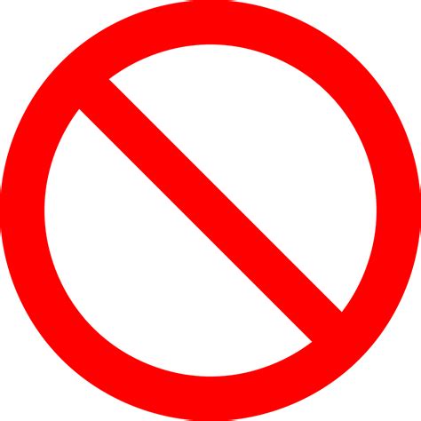 Ban Sign Restricted Logo No Allowed Prohibited Symbol PNG | PNG All