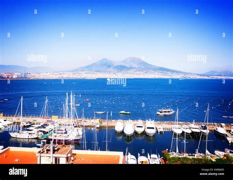 Naples and Vesuvius volcano, Italy Stock Photo - Alamy