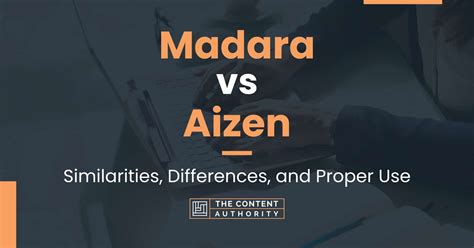 Madara vs Aizen: Similarities, Differences, and Proper Use