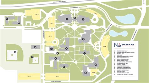 Sacred Heart Campus Map – Map Vector