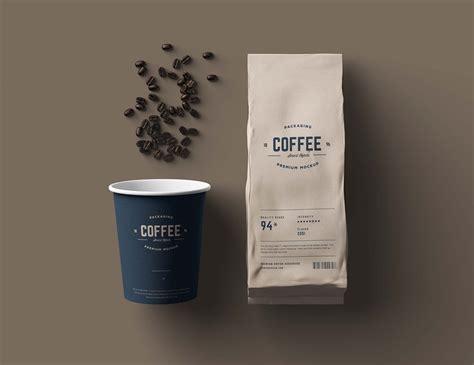 Free Coffee Package Mockup