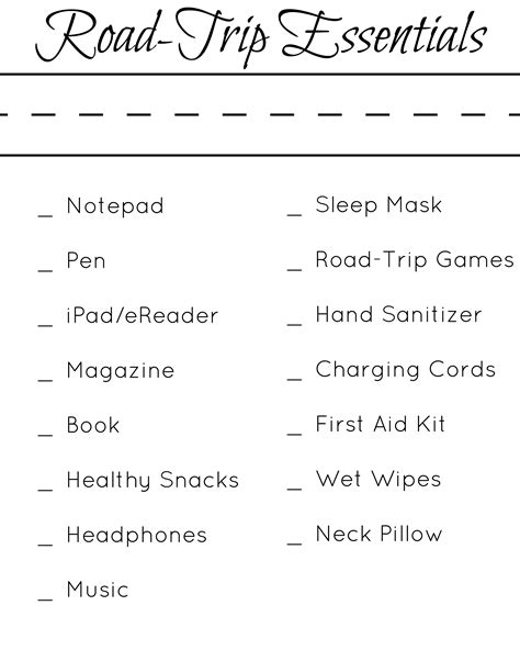 Road-trip Essentials - What to Pack for Your Trip - Life. Family. Joy