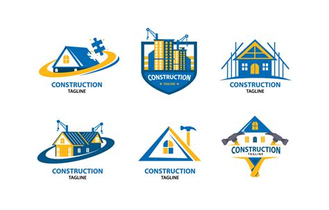 Simple Building Construction Company Logo 16014037 Vector Art at Vecteezy