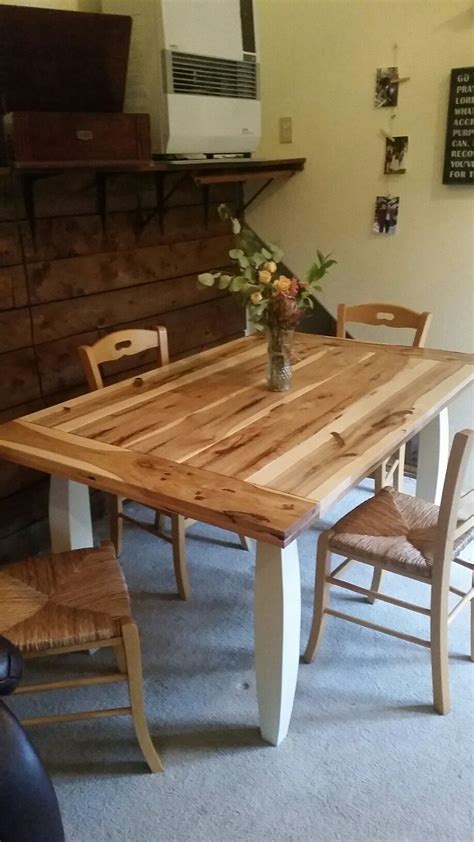 Rustic Hickory Table | Farm dining table, Dining room table, Rustic ...