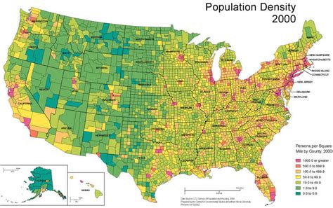 United States Population Density Map