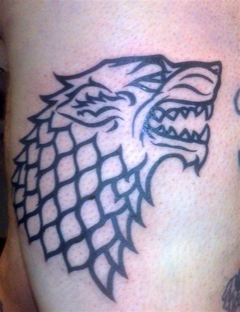 Dire Wolf Tattoo (close up) by HowComeHesDead on DeviantArt