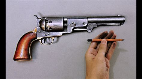 How I draw a crazy realistic gun "Fabiano Millani" - YouTube