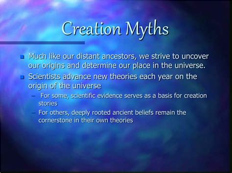 PPT - Creation Myths PowerPoint Presentation, free download - ID:6840244