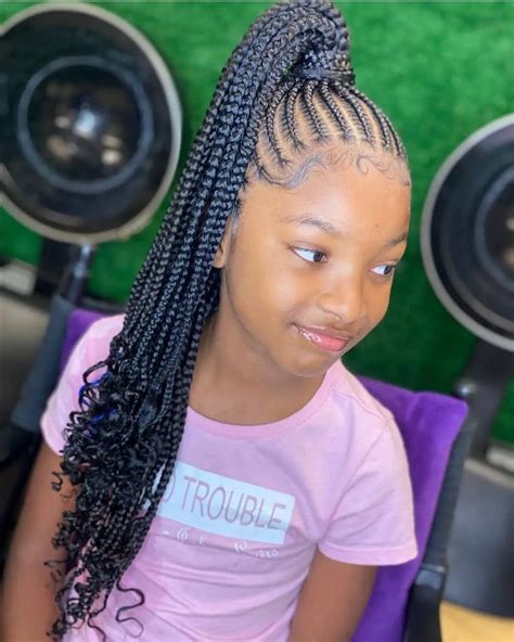 Latest Black Braided Hairstyles For Kids