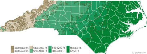 Elevation Map For North Carolina - Eunice Rosalinde