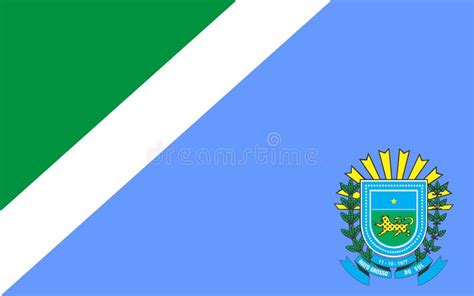 State Of Mato Grosso Do Sul, State Of Brazil, Flag Stock Image - Image ...