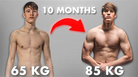 10 Month Body Transformation from Skinny to Less Skinny - YouTube