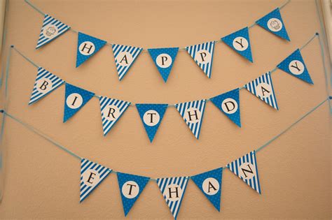 Slobbery free printable happy birthday banner templates | Russell Website